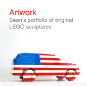 Artwork: Seans portfolio of original LEGO sculptures