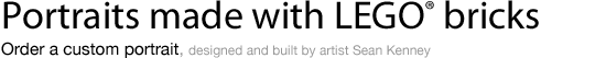 Order a custom LEGO portrait