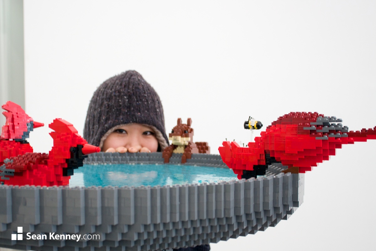 Art of LEGO bricks - Birdbath