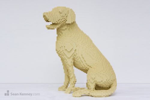Greatest LEGO artist - Monochrome dog