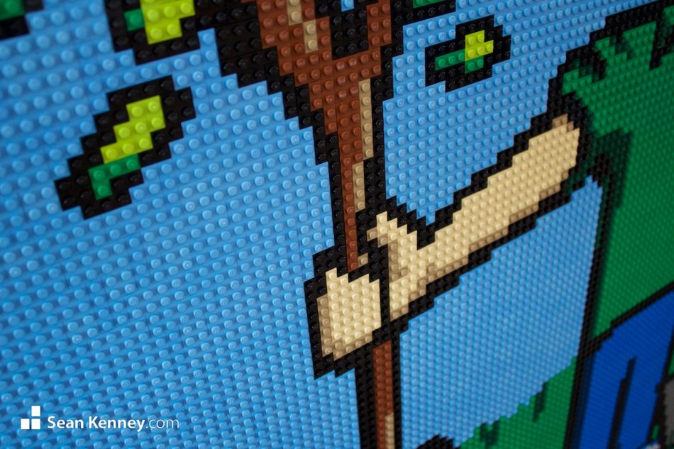 Sean Kenney's art with LEGO bricks - Plant a tree (2017)