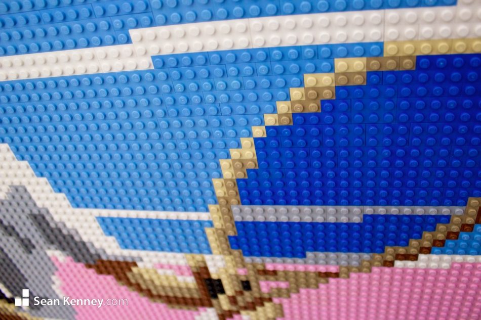LEGO portrait from any photo - Tennis player