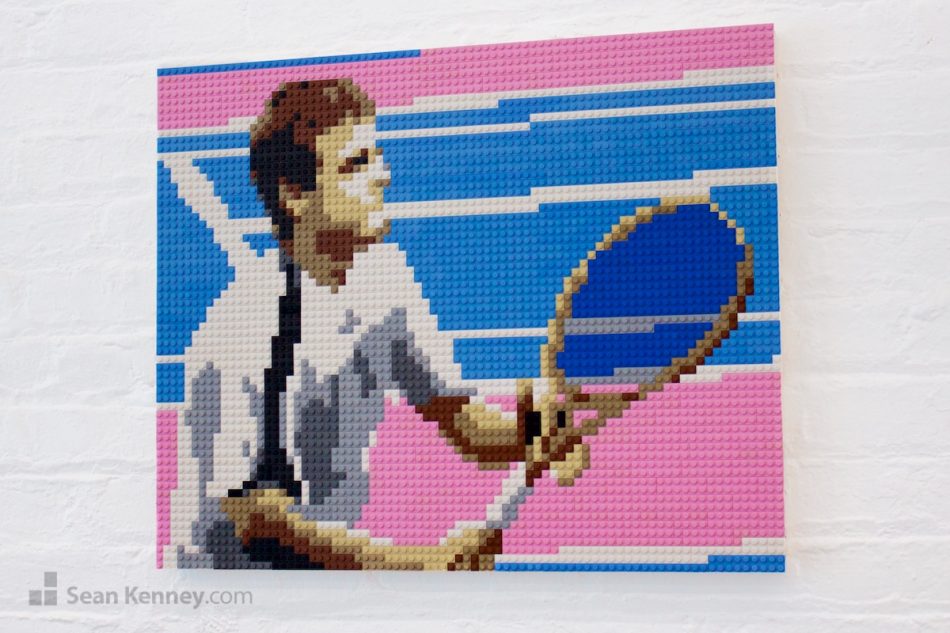 legos face - Tennis player