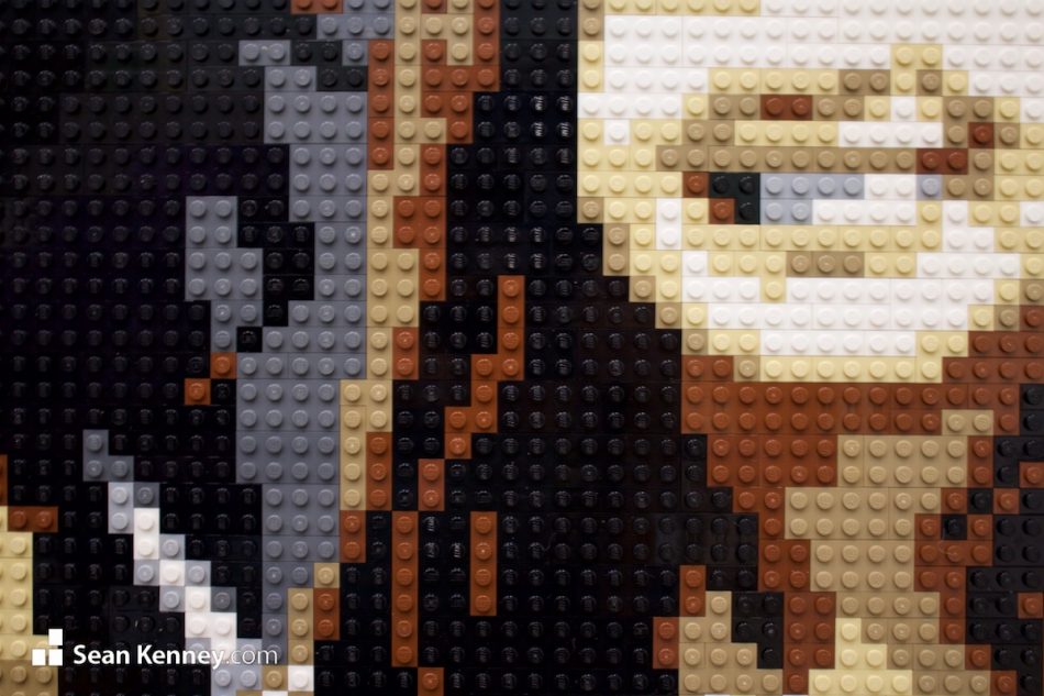 LEGO portrait from any photo - Brother and sisters