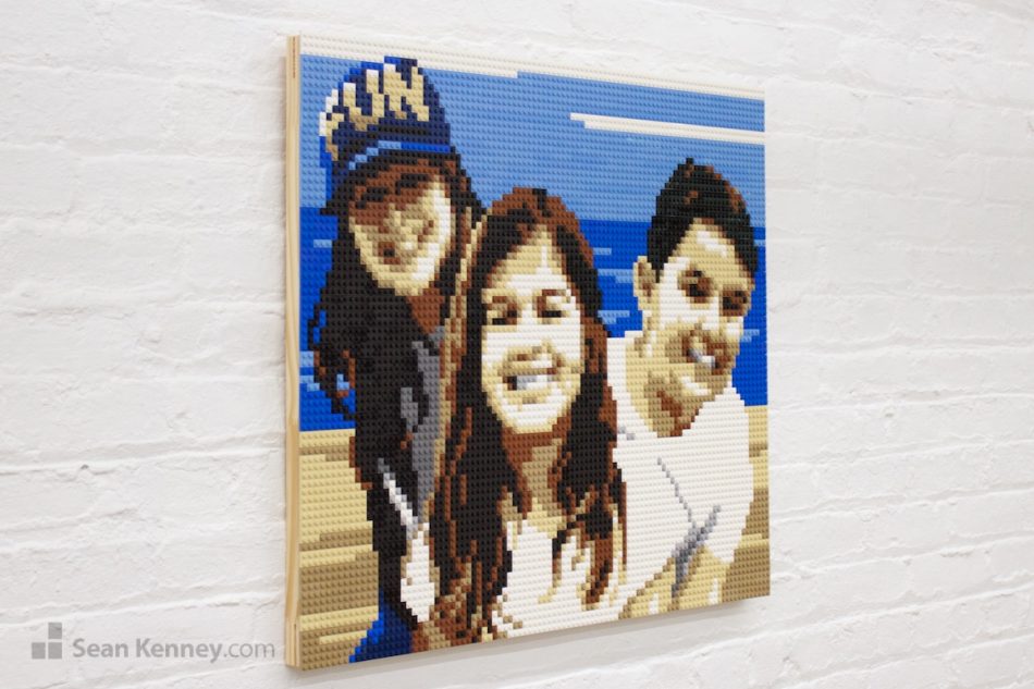 lego mosaic - Brother and sisters