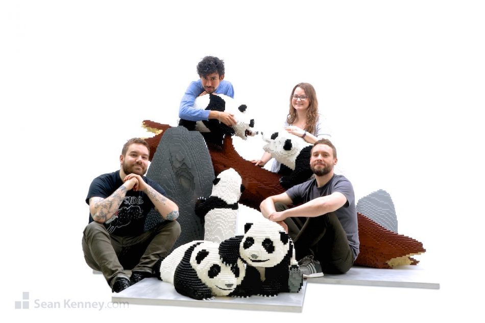Famous LEGO builder - Baby pandas playing