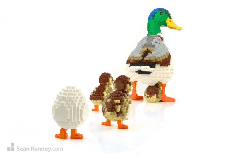 Art of LEGO bricks - Out for a walk with Dad