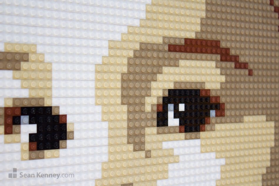 your photo made from real LEGO bricks - Baby girl