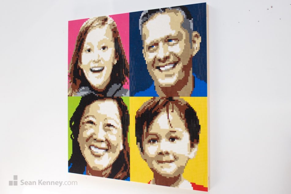 custom LEGO portrait - Family portrait