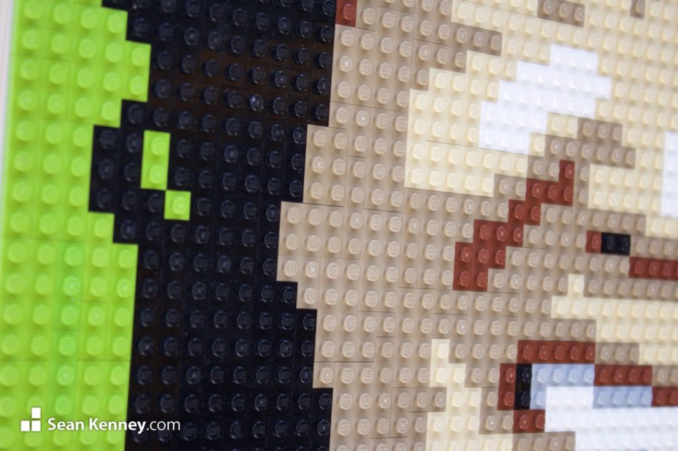 your photo made from real LEGO bricks - Family portrait