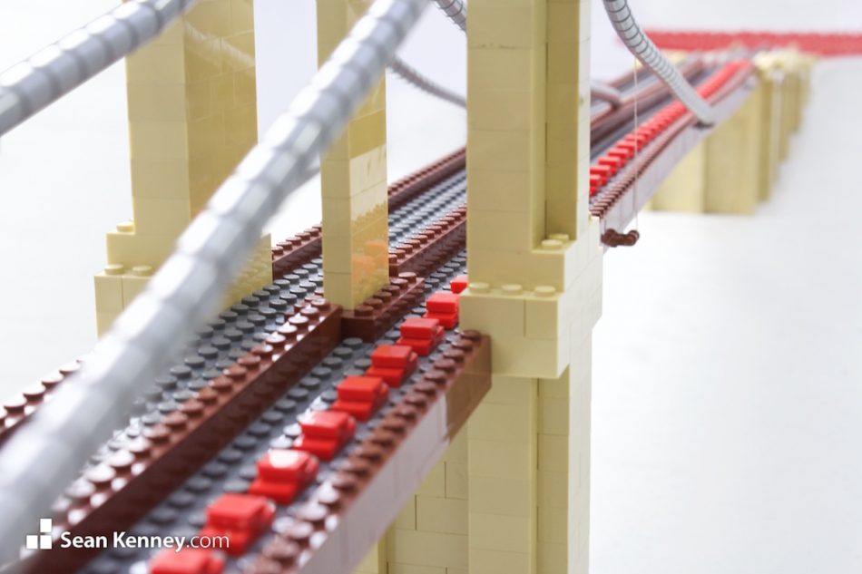Sean Kenney's art with LEGO bricks - Bridge Traffic