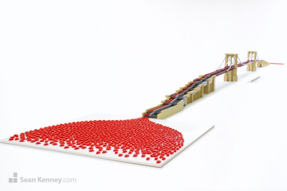 Art of LEGO bricks - Bridge Traffic
