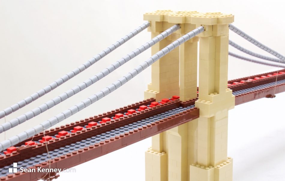 Art with LEGO bricks - Bridge Traffic