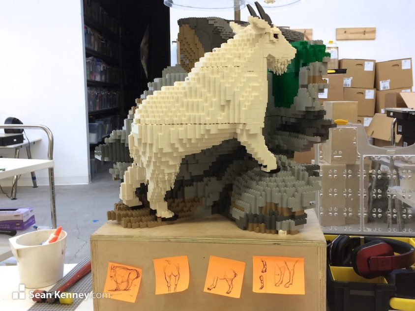 Art with LEGO bricks - Mountain Goats