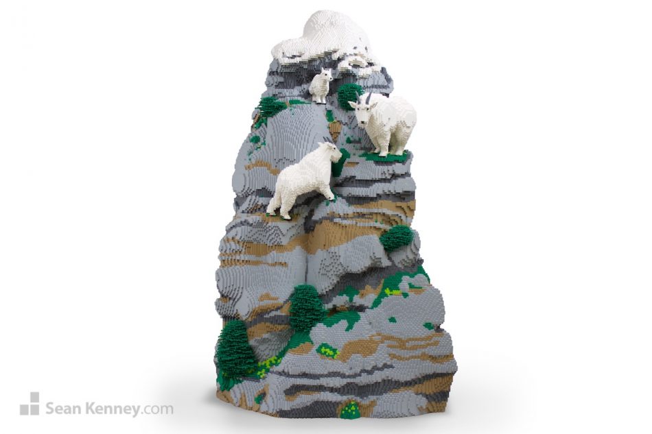LEGO art - Mountain Goats