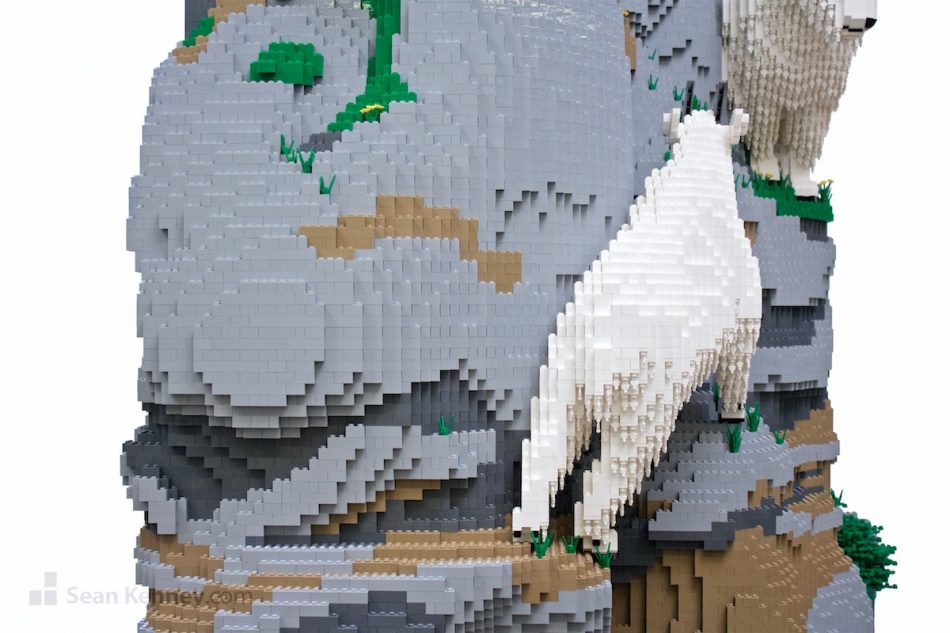 Art of LEGO bricks - Mountain Goats