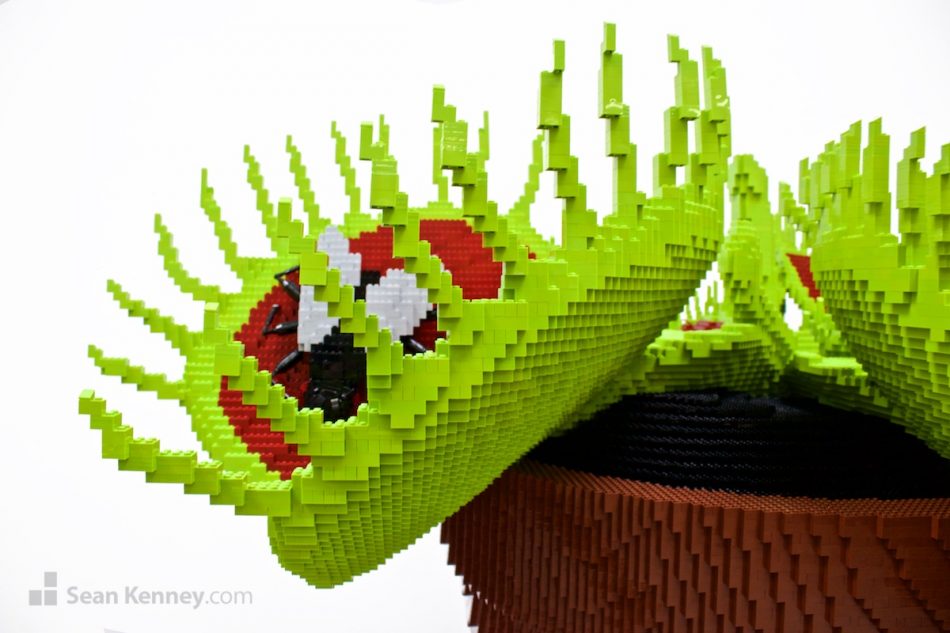 LEGO sculpture - Venus Fly Trap