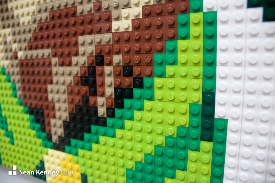 custom LEGO portrait - The science guy