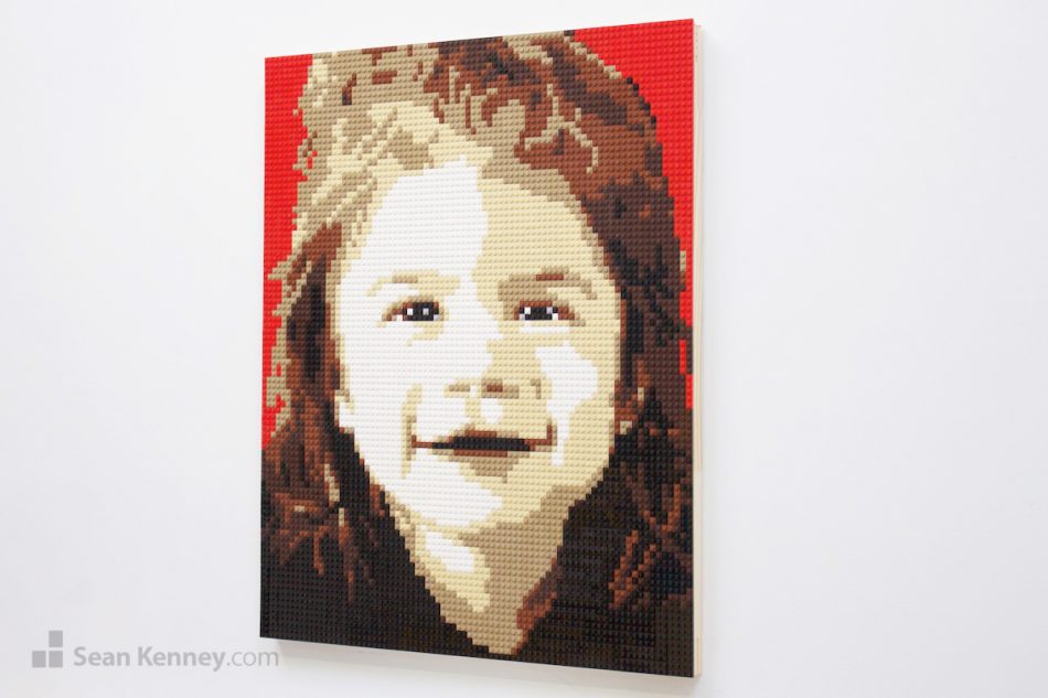 Sean offers LEGO® fans of all ages the opportunity to purchase their very own, one of a kind, personalized LEGO Mosaic portrait! 