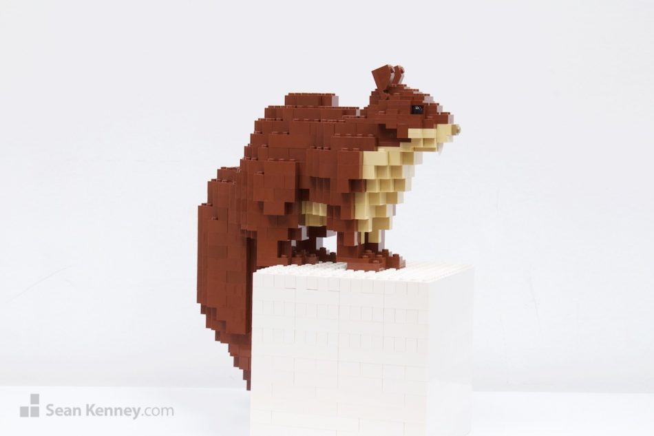 Art with LEGO bricks - Squirrels
