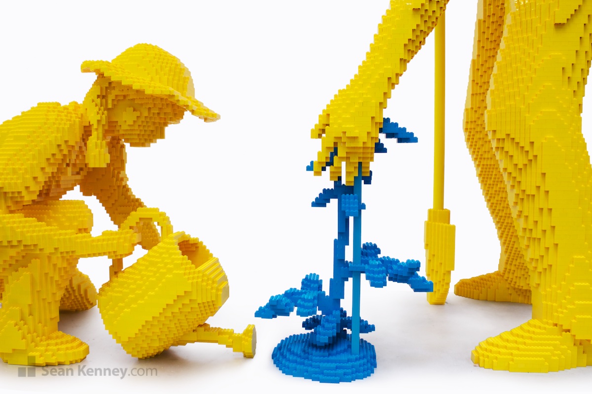 LEGO sculpture - POP gardeners