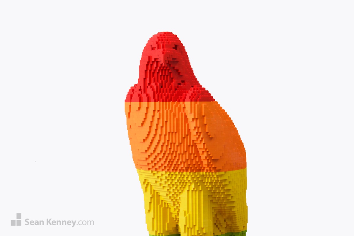 LEGO sculpture - American Pride