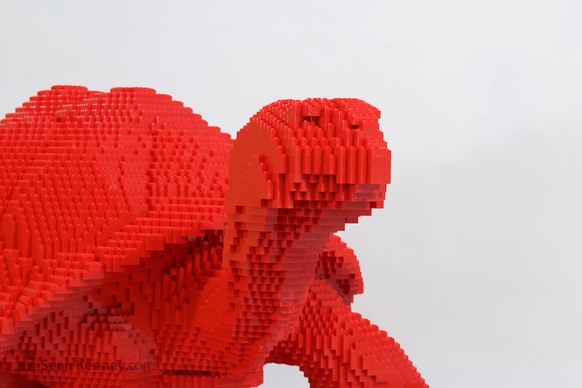LEGO exhibit - Big red Tortoise