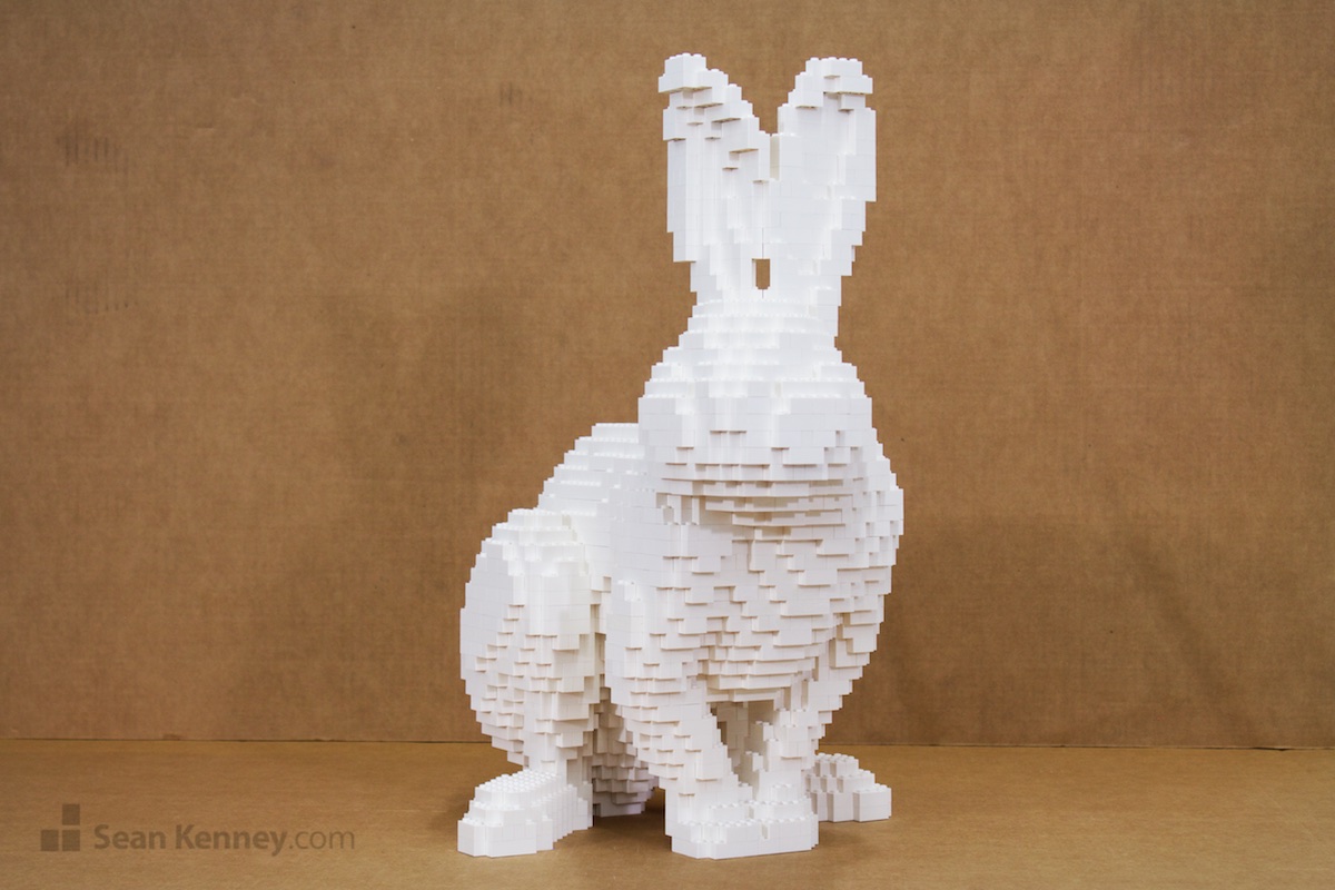Famous LEGO builder - POP-art bunnies