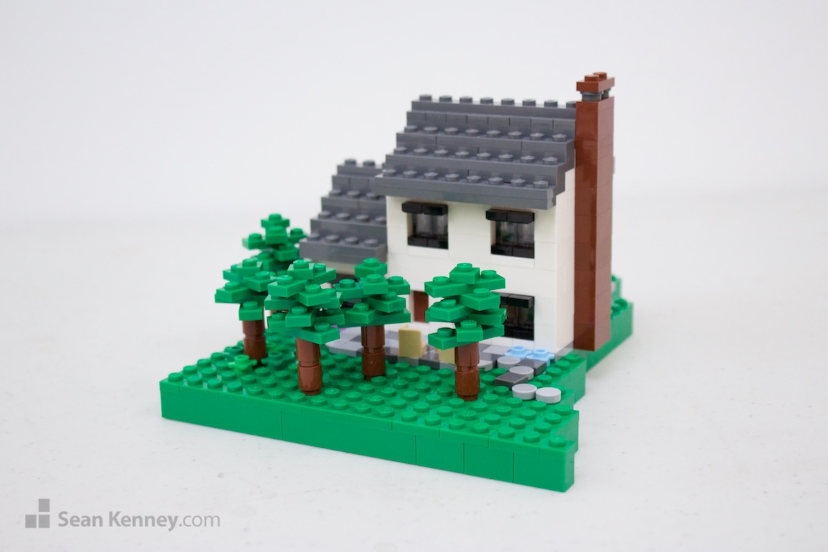 Famous LEGO builder - Suburban single family homes