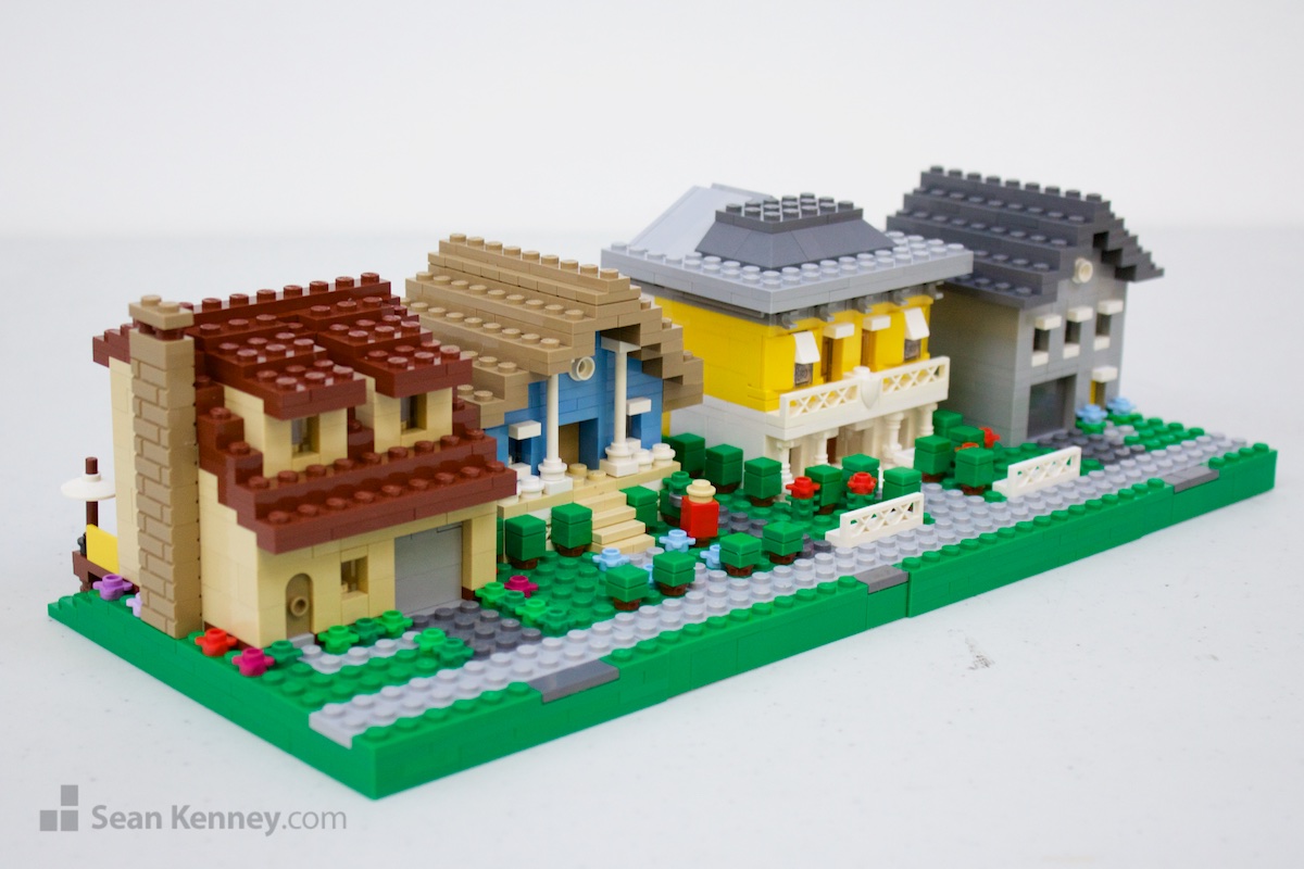 Greatest LEGO artist - Fancy waterfront homes