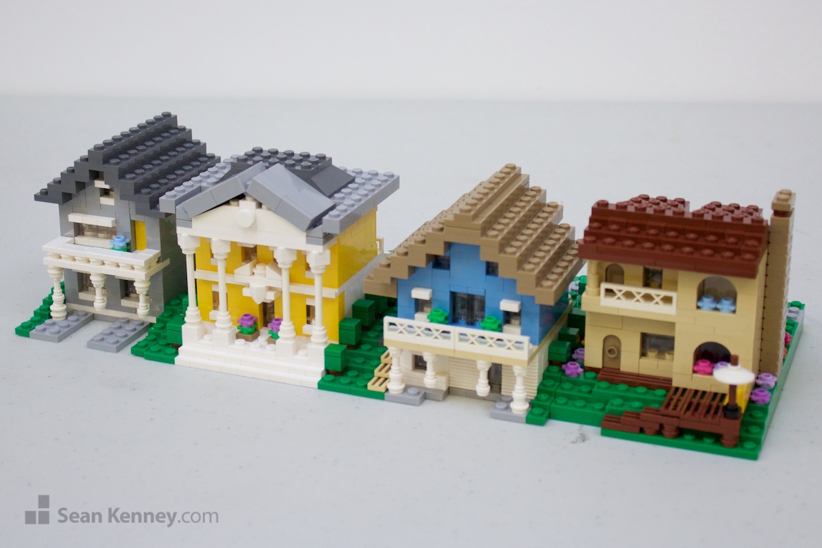 LEGO model - Fancy waterfront homes