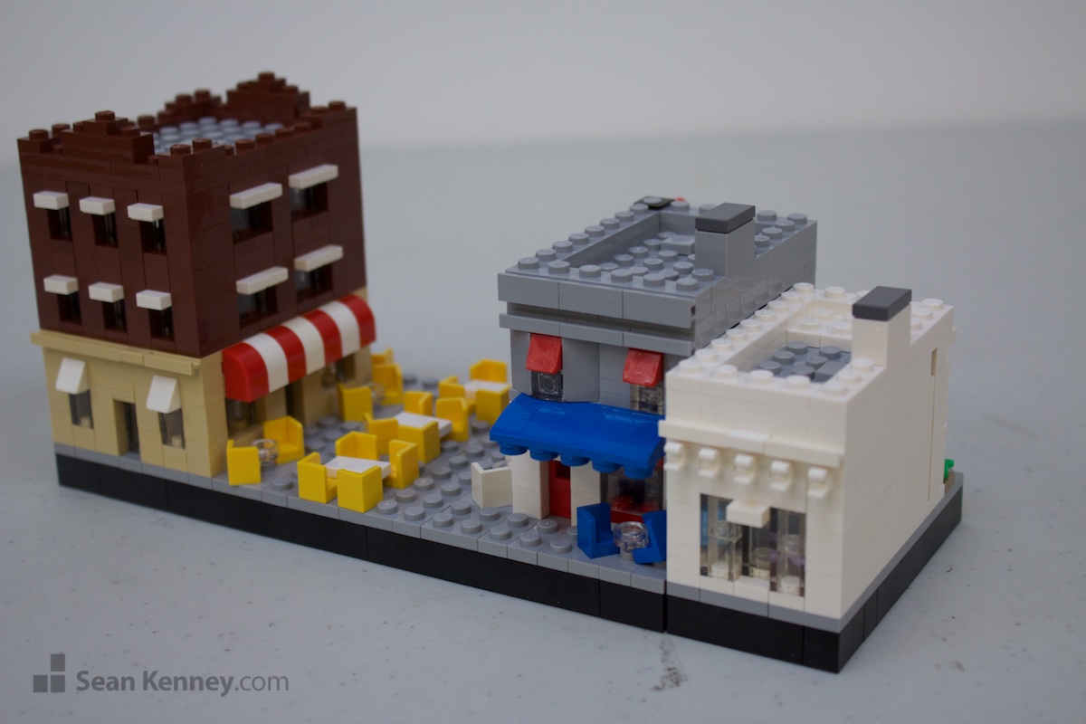 Art of LEGO bricks - Waterfront restaurants