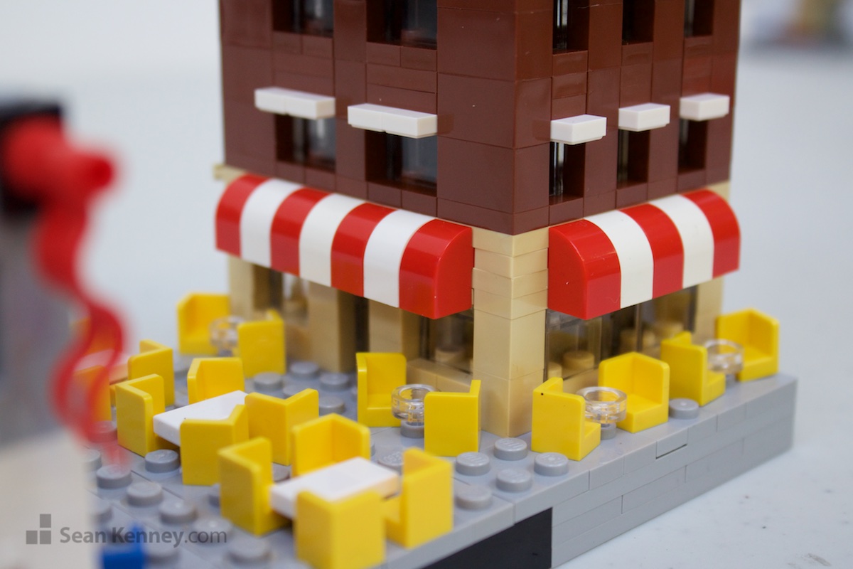 Amazing LEGO creation - Waterfront restaurants