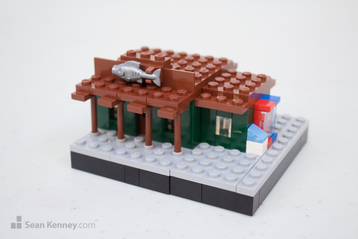 LEGO model - Waterfront restaurants
