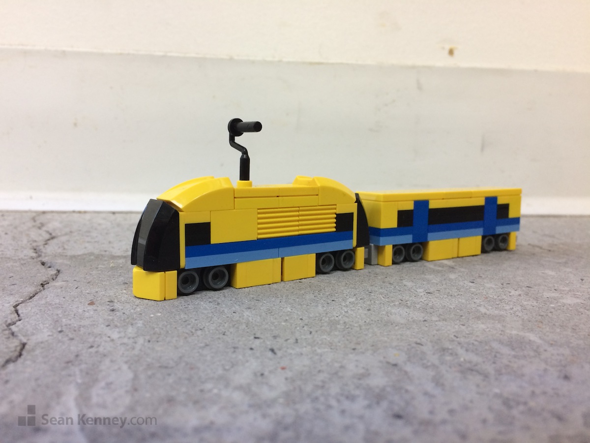 Art of LEGO bricks - Tiny trucks, trains, and cars
