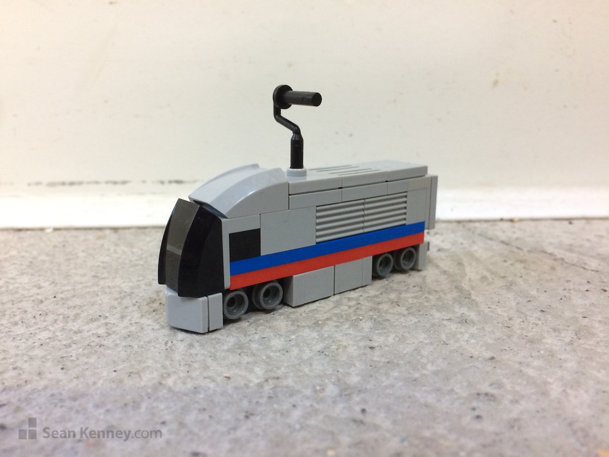 Greatest LEGO artist - Tiny trucks, trains, and cars