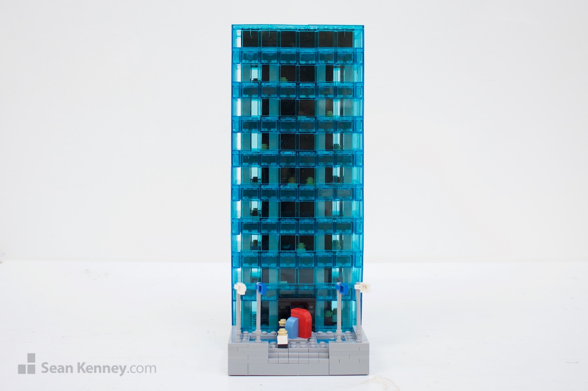LEGOs exhibit - Midtown city office block