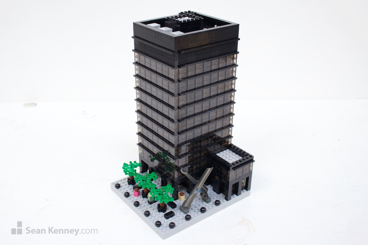 LEGO sculpture - Midtown city office block
