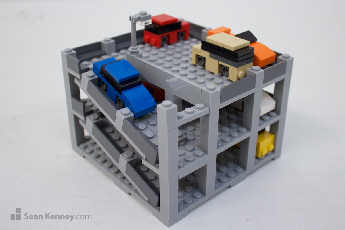 Famous LEGO builder - Very tiny parking garage