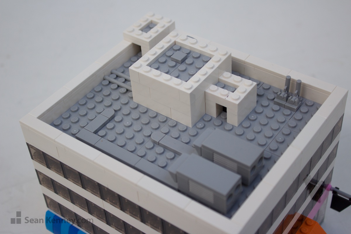 LEGO sculpture - Little downtown office building