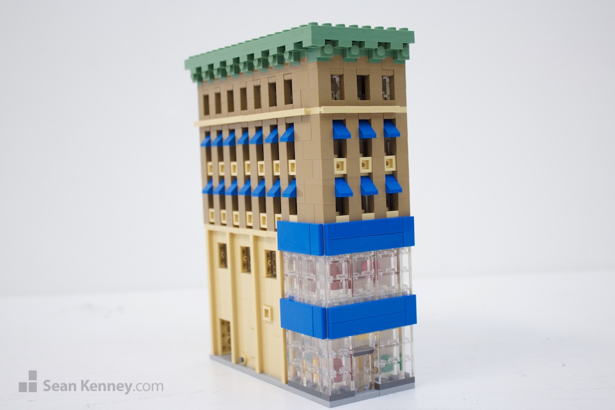 Art with LEGO bricks - Tiny department store on Fulton Street