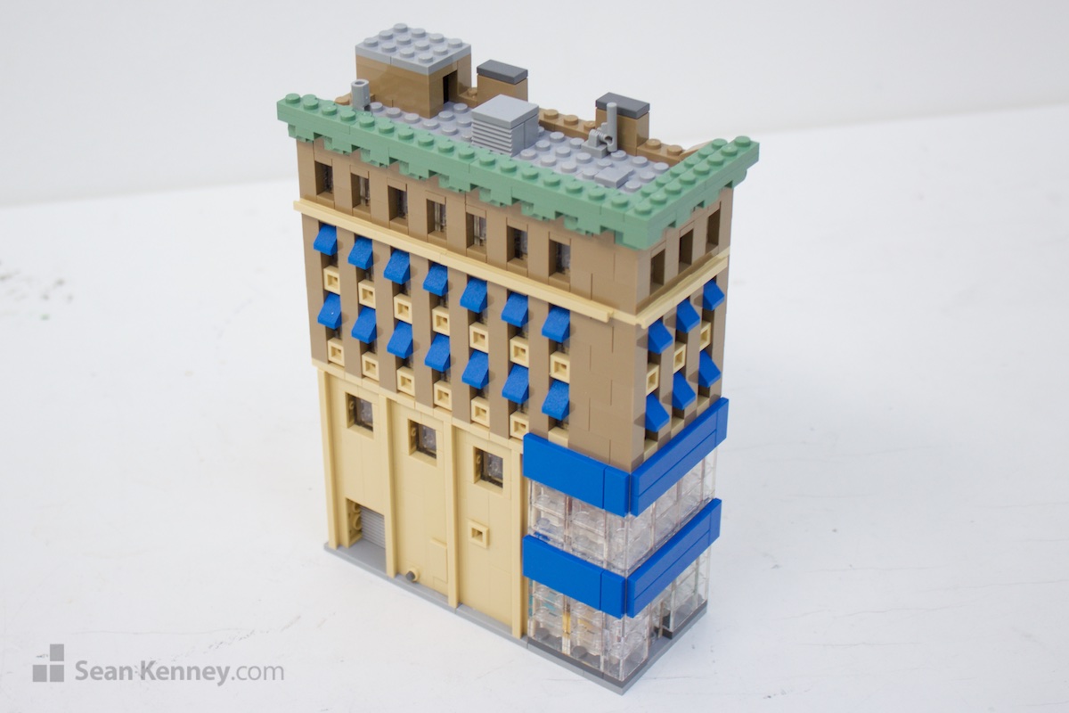 LEGO art - Tiny department store on Fulton Street