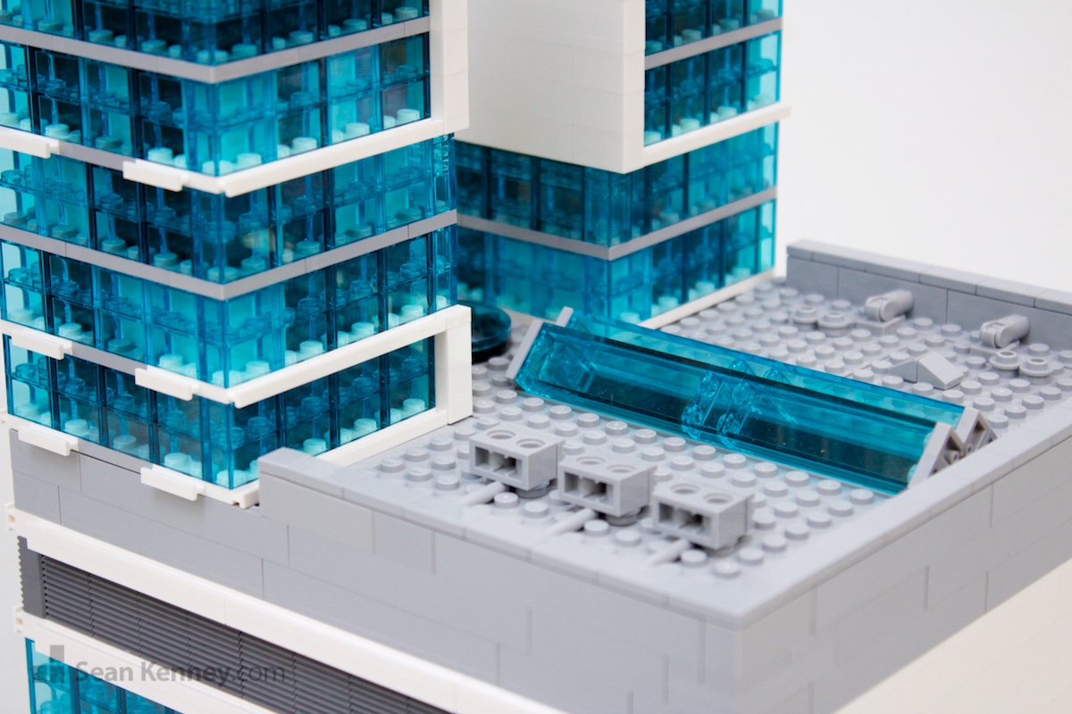 LEGO art - Ultramodern city shopping mall