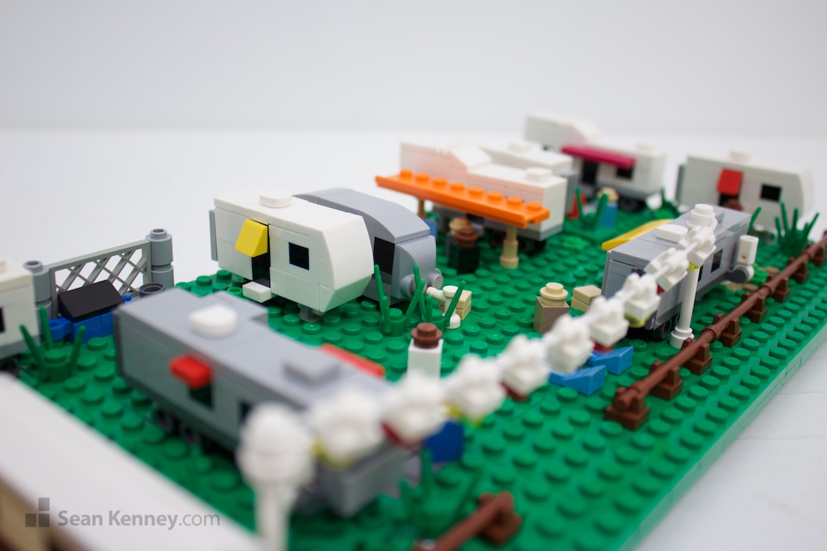 LEGOs exhibit - Trailer park