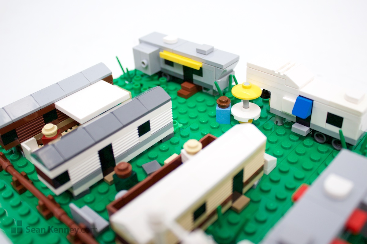 LEGO sculpture - Trailer park