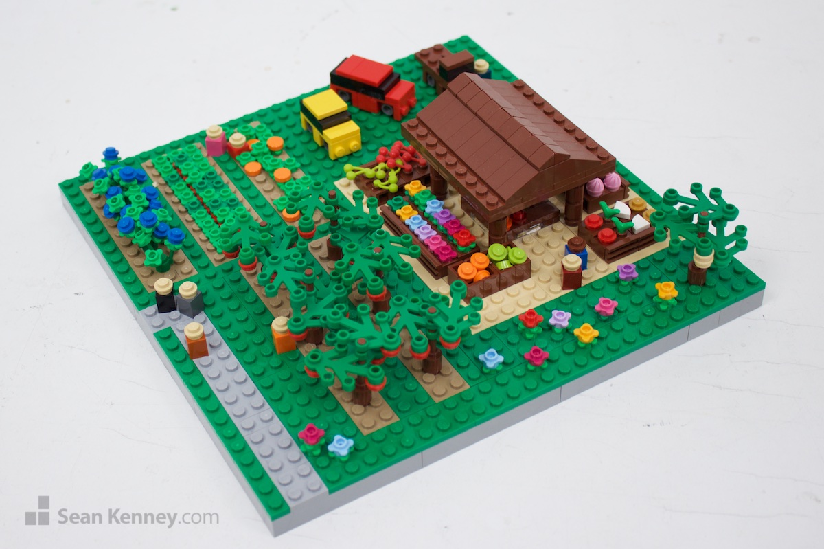 LEGO sculpture - Farmer’s market
