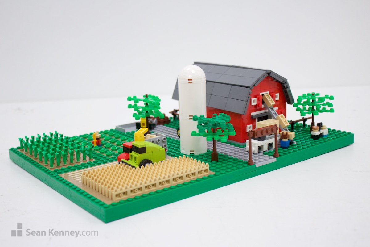 Art with LEGO bricks - Farm