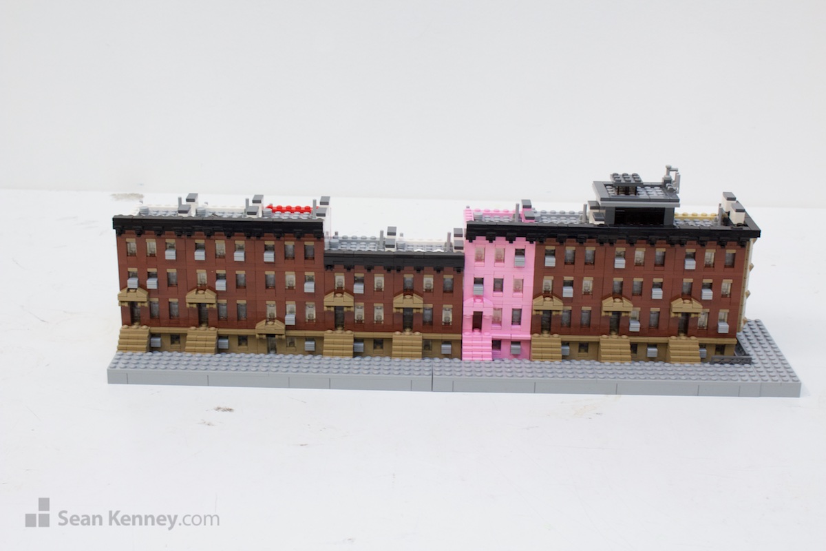 LEGO model - The Pink Brownstone