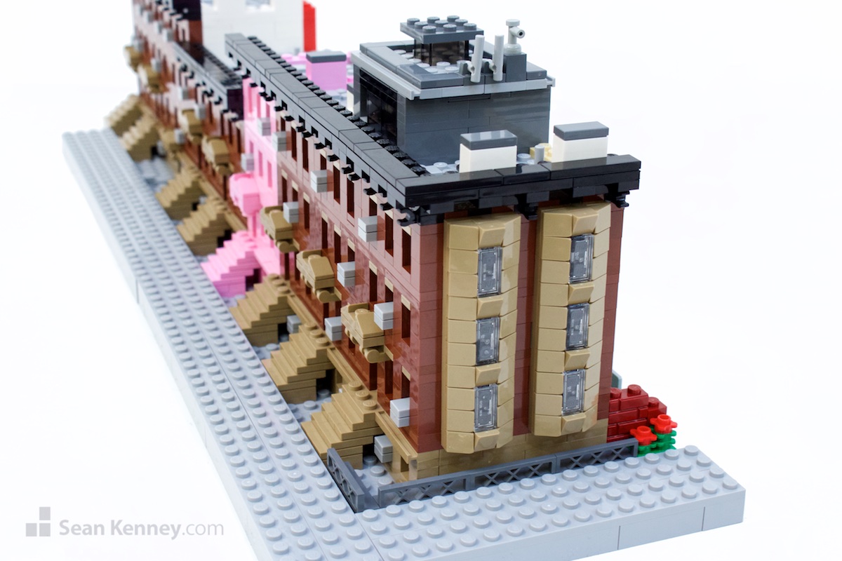 LEGO artist - The Pink Brownstone