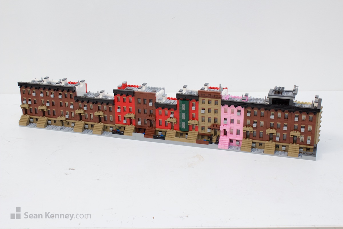 LEGO sculpture - Brooklyn city block